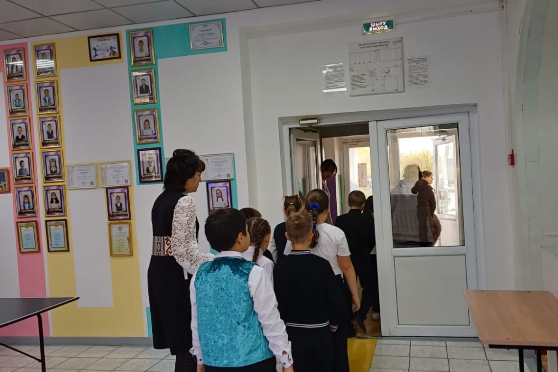 "Өрт кезіндегі іс-қимылдар" оқу-жаттығу эвакуациясы